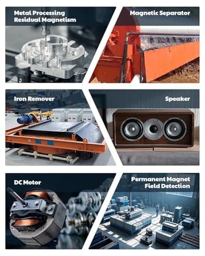 AEGTEST 8103 Gauss Meter, Rechargeable Tesla Meter 0-2500mT, Magnetometer with Data Logging and Alarm, Magnetic Field Strength and Pole Tester, ±5% General Accuracy for Factories, Workshops 5