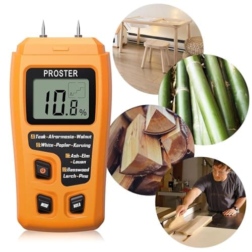 Proster Wood Moisture Meter - Digital Moisture Detector Moisture Tester, Pin-Type Moisture Detector Damp Tester for Wood Firewood Paper Floor 4