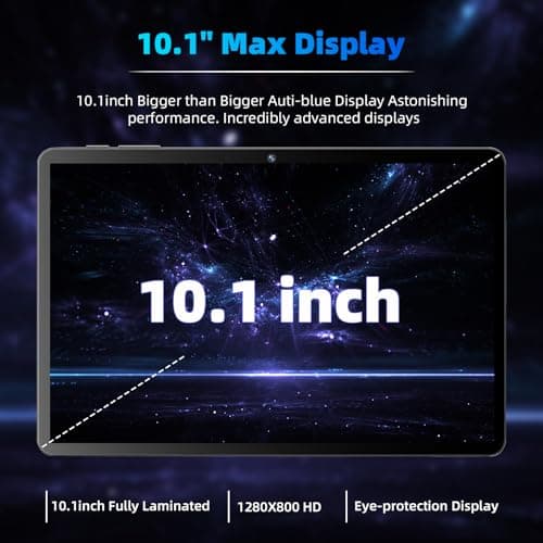 Android 14 Tablet,10 inch Tablets, Octa Core Processor, 10GB+64GB+512GB Expansion, 1280x800 HD IPS Display Screen, Wi-Fi6, Dual Camera, 6000mAh Battery Tablet PC,Support Widevine L1 Google Kids Space 4