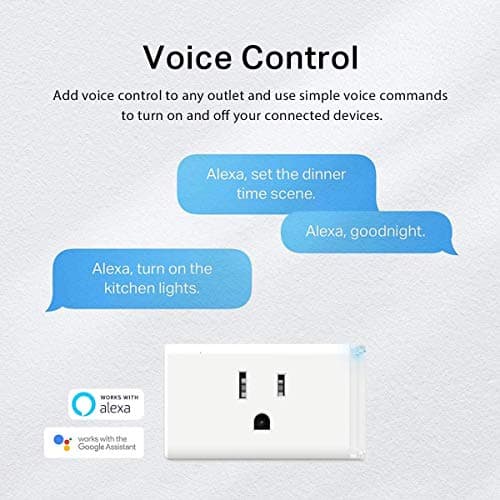 Kasa Smart Plug HS103P3, Smart Home Wi-Fi Outlet Works with Alexa, Echo, Google Home & IFTTT, No Hub Required, Remote Control,15 Amp,UL Certified, White, 3 Count (Pack of 1) 3