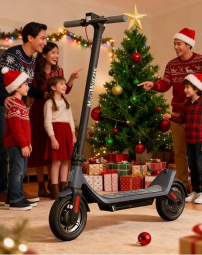 Electric Scooter with 10in Pneumatic Tires, 10.2Ah Battery, 19 Miles, 350W Motor, 15.5MPH, 265lbs Max Load, APP Control, Cruise Control, Foldable E Scooter for Adults and Teens, UL2272