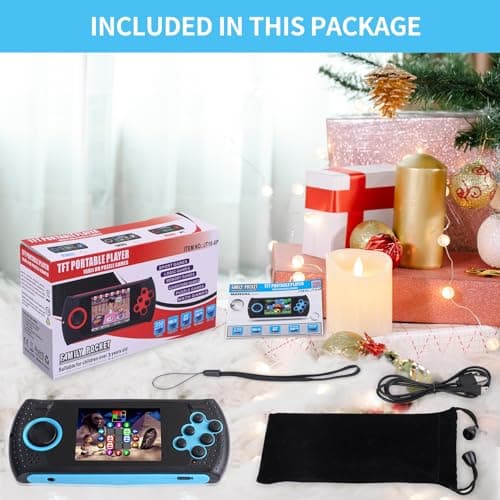 16 Bit Handheld Game for Kids Built-in 230 HD Classic Retro Video Games USB Rechargeable 3.0 Inch Childrens Travel Electronics Toys Portable Gaming Player System Gift for Boys Girls Ages 4-8-12 5