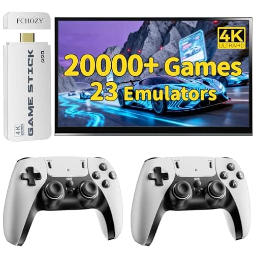 LIXIAN-US Cart - BUY HERE to Get: 2026 Retro Gaming Console, 20,000+ Classic Games, 4K HDMI TV Stick, Dual Wireless Controllers, 64GB, Plug & Play (White)