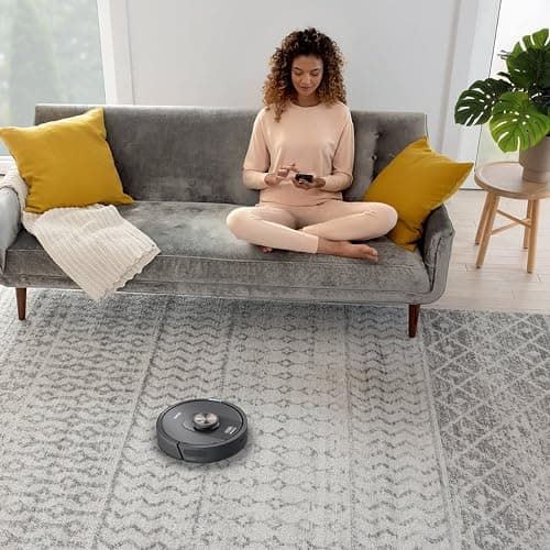 Shark UR2360S Ultra Robot Vacuum, with Matrix Clean, Precision Mapping, 30-Day Capacity HEPA Bagless Self Empty Base, Self-Cleaning Brushroll Perfect for Pet Hair, WiFi, Black (Renewed) 4