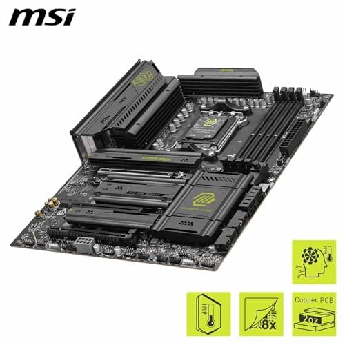 Sparepart: MSI Motherboard AMD X870E Socket Am5 ATX, W129019597 (Am5 ATX) 4