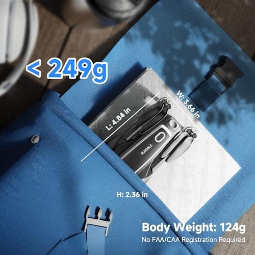 PLEGBLE Drones with Camera for Adults 4K Brushless Motor Drone for Kids Beginners, FPV Foldable RC Quadcopter with Propeller Guards, 2 Batteries, 1500mAh, 130° Lens, WiFi, Voice Control, Gesture Photography, Gift Toys for Men Boys 5