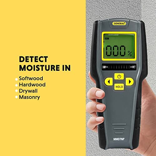 General Tools Digital Moisture Meter MMD7NP - Humidity Sensor- Pinless and Non-Invasive 4