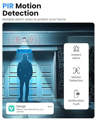 Outdoor Security Camera Wireless, 2K Battery Powered WiFi Cameras for Home Security with AI Motion Detection, Color Night Vision, Siren Alarm, 2-Way Talk, IP66 Waterproof, Cloud/SD Storage (4 Pack) 4