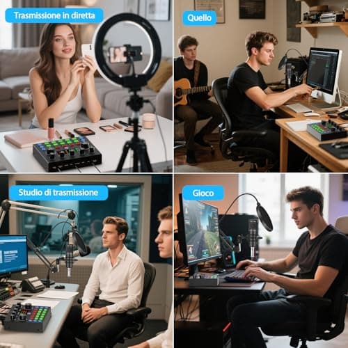 Podcast Microphone Bundling - Complete Recording Studio with Microphone, Voice Changer and Podcasting Equipment for Live Streaming (YouTube, TikTok), Podcast, Recording, Vocals, Gaming, PC/Laptop 4