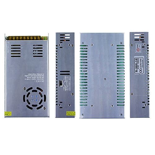 ALITOVE AC 110V/220V to DC 12V 30A 360W Universal Regulated Switching Power Supply Transformer Adapter LED Driver for LED Strip, CCTV Camera System, Radio 5