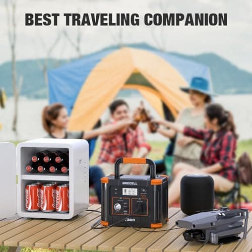 Portable Power Station 300W, GRECELL 230.88Wh Solar Generator with 60W USB-C PD Output, 110V Pure Sine Wave AC Outlet Backup Lithium Battery for Outdoors Camping Travel Home Blackout 2