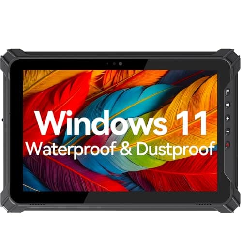 iEdge T10W-2D Rugged Windows Tablet, 10.1" Durable Industrial Tablet with Scan,Water-Proof, 700nit Sunlight Readable,8GB+128GB, GPS, BT5.0 Wi-Fi for Warehouse, Enterprise Work, Vehicle