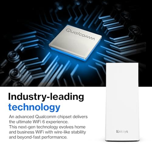 Linksys Atlas WiFi 6 Router Home WiFi Mesh System, Dual-Band, 2,000 Sq. ft Coverage, 25+ Devices, Speeds up to (AX3000) 3.0Gbps - MX2000 1-Pack,White 3