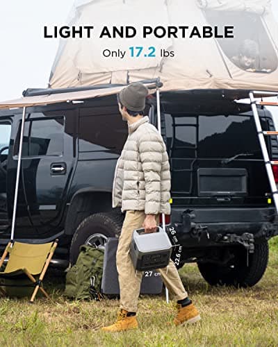 EF ECOFLOW Portable Power Station RIVER 2 Pro, 768Wh LiFePO4 Battery, 70 Min Fast Charging, 4X800W (X-Boost 1600W) AC Outlets, Solar Generator for Outdoor Camping/RVs/Home Use Black 2