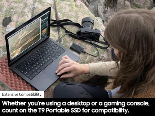 SAMSUNG T9 Portable SSD 4TB, USB 3.2 Gen 2x2 External Solid State Drive, Seq. Read Speeds Up to 2,000MB/s for Gaming, Students and Professionals,MU-PG4T0B/AM, Black (pack of 1) 3