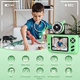 Makolle Kids Camera, Birthday Gifts for Boys and Girls Age 3-8,Video Recorder for Kids 8-12,Childrens Digital Camcorder for vlogging Portable Kids Selfie Camera with 32GB SD Card Green 2