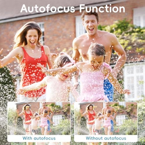 Maxmango D70 4K Underwater Digital Camera - 48MP 10FT Waterproof Camera for Snorkeling - Dual Screen Selfie Compact Floatable Camera with 32GB Card - Autofocus Point and Shoot Digital Camera -Blue 5