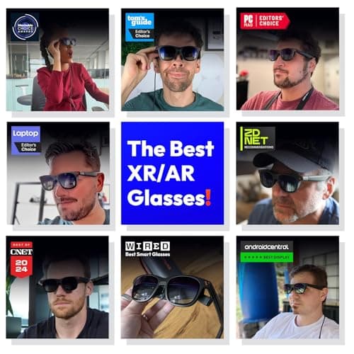 VITURE Pro XR/AR Glasses, 135" 120Hz 1000Nits Display, Harman Audio,Electrochromic Film,Myopia Adjustments,for iPhone 17/16/15/Android/Mac/PC/Steam Deck,First-ever Immersive XR Experience for Switch 2 2