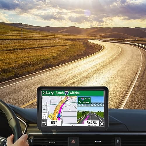 GPS Navigator for Car Truck Navigator - Navigation System 9 Inch Touchscreen, 2025 US/CA/MX Offline Maps Lifetime Free Update, Voice Guidance, Speed Cam Warning, Vehicle RV GPS para carros Trucker 2