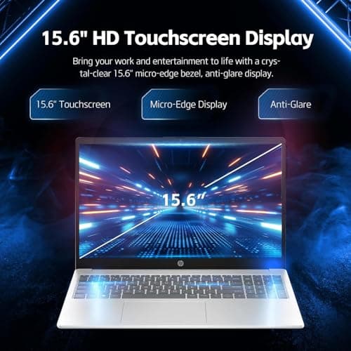 HP 2025 Pavilion 15.6" FHD Touchscreen Laptop Computer, 10-Core Intel Core 5 120U, 32GB RAM, 1TB SSD, Fast Wi-Fi 6, Long Battery Life, w/WOWPC Recovery USB, Windows 11 with Microsoft Office 3