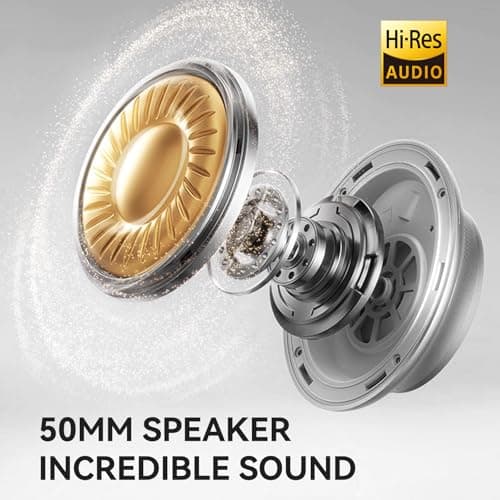 OneOdio Hi-Res Over Ear Headphones for Studio Monitoring and Mixing, Sound Isolation, Protein Leather Earcups, 50mm Driver Unit, Wired Headphones for AMP Guitar Keyboard (Pro-50 Black) 3