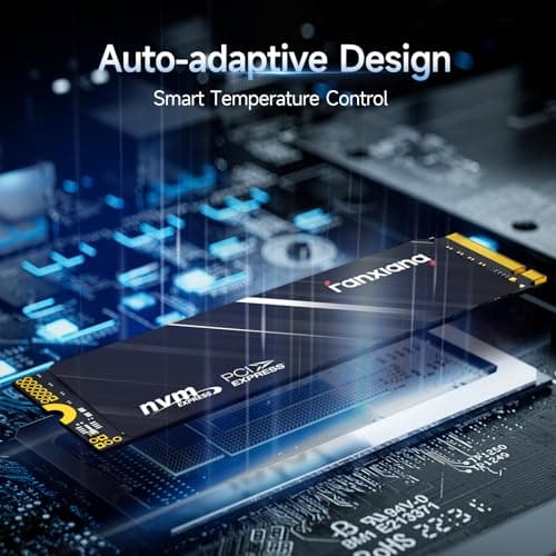 Fanxiang 1TB NVMe SSD PCIe Gen4 M.2 Internal Gaming SSD for PS5, Up to 4800 MB/s, 3D NAND SLC Cache Solid State Drive Upgrade Storage for PC/Laptops S690Q 5