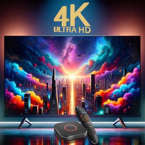 Raxxio MAG544w3 TV Set-Top Box - 4K HDR TV Streaming Device with Amlogic S905Y4 Chipset, 1GB DDR4 RAM, 4GB Flash Memory, Dolby Digital Plus, Linux 4.9, Dual-Band WiFi, USB 2.0, HDMI Cable and Remote 3