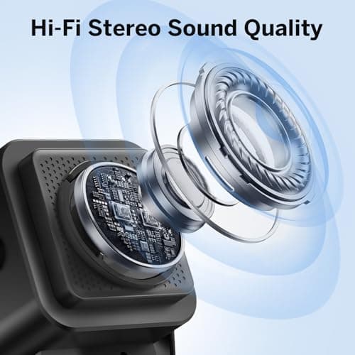 Wireless Induction Speaker 5-in-1 Bluetooth Speaker with Phone Stand,Stereo Sound, 3500mAh Rechargeable, 8 RGB Ambient Light, 360° Adjustable Holder for iPhone/Android/iPad,Gifts for Men Women (Black) 4