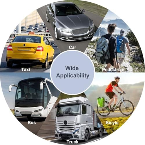 GPS Navigator for Car with 2025 Maps Free Lifetime Update, 7 Inch Car GPS Navigation System for Truck Commercial Drivers with POI/ZIP Search, Voice Turn Guidance, Speedcam Light Alerts, FM, 7 Vehicles 5