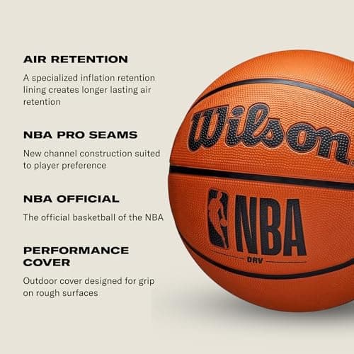 WILSON NBA DRV Series Basketball - DRV, Brown, Size 6-28.5" 5