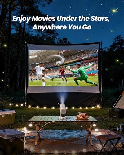 Yaber T1 Pro2 Mini Projector with WiFi and Bluetooth, Dolby Audio & Turbo Sonic Bass, Auto Focus & Keystone, Native 1080 FHD with HDR10, Portable Projector for Outdoor Indoor Use 5