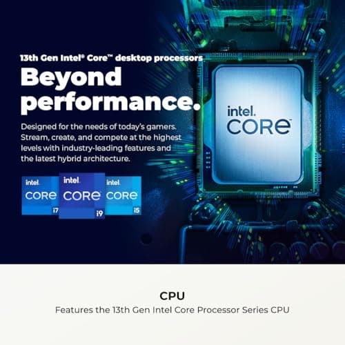 CyberPowerPC Gamer Xtreme VR Gaming PC, Intel Core i5-13400F 2.5GHz, GeForce RTX 5060 8GB, 16GB DDR5, 1TB PCIe 4.0 SSD, WiFi Ready & Windows 11 Home (GXiVR8060A40) 5