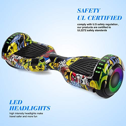Flying-ANT Hoverboards UL Certified 6.5 Smart Scooter Two-Wheel self Balancing Electric Scooter Light Free Bag and Charger Included 3
