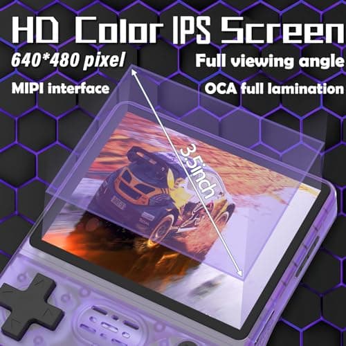 RegiisJoy R40S PRO 30000 in 1 Handheld Game Console 3.5 inch IPS Screen Mini Retro Console 3800mAh Portable Pocket Arcade 45 simulators 256G TF Card 2