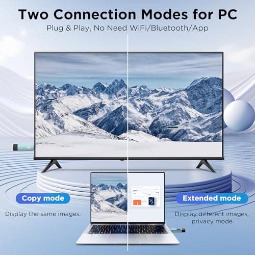 Wireless Hdmi Transmitter and Receiver, Wireless HD Extender Plug & Play Portable 2.4G/5G with LED Screen Wireless Hdmi Kit for Streaming Video and Audio to Monitor from Laptop/Pc/Tv Box/Projector 4