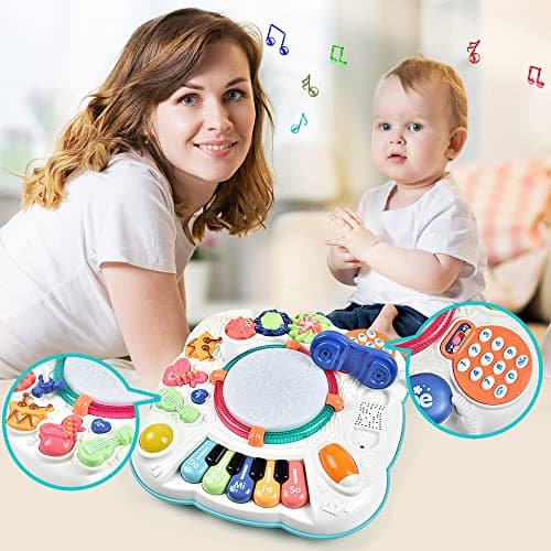 Dahuniu Baby Toy- Engaging Baby Activity Center for 6 12 18 Months Old- Safe, Sturdy, and Fun (11.8 x 11.8 x 12.2 inches) 4