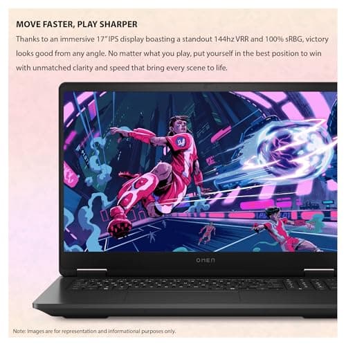 HP OMEN 17 Gaming Laptop, AMD Ryzen AI 9-365, 96 GB DDR5 RAM, 4 TB PCIe SSD, 17.3" FHD (1920x1080) 144 Hz Display, Nvidia G-Force RTX 5070 Graphics, 1-Zone Backlit Keyboard, W11 Home, Shadow Black 2
