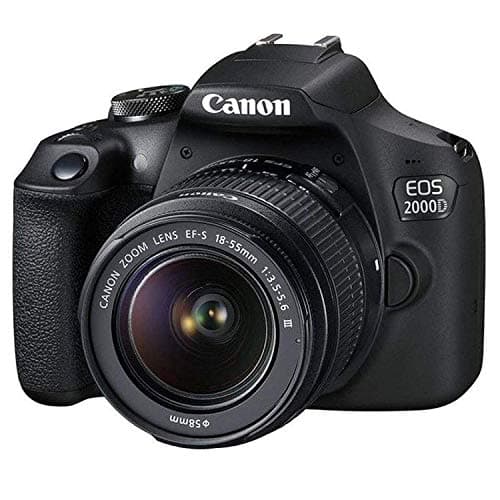 Canon EOS 2000D / Rebel T7 DSLR Camera with 18-55mm Lens + Creative Filter Set, EOS Camera Bag + Sandisk Ultra 64GB Card + Electronics Cleaning Set, and More (International Model) (Renewed) 2