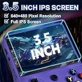 Colourbing RG36PRO Retro Video Game Console - Open Source System,3.5"IPS Screen,64G TF card,3000mAh Battery,Support 30,000+ Classic Retro Video Games for Teen or Partner - Gift for Christmas - Purple 3