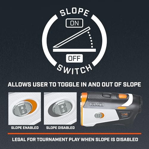 Bushnell Golf Tour V6 Shift Laser Rangefinder with Slope Compensation, 1300-Yard Range, Flag Lock Vibration, Magnetic Cart Mount, 6X Magnification, Waterproof – Tournament Legal (Patriot Pack) 3