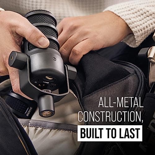 RØDE PodMic USB Versatile Dynamic Broadcast Microphone With XLR and USB Connectivity for Podcasting, Streaming, Gaming, Music-Making and Content Creation 3