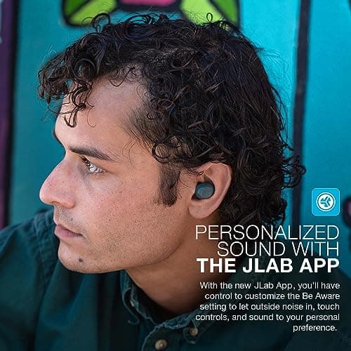 JLab JBuds Mini True Wireless Bluetooth Earbuds + Charging Case, Sage, IP55 Sweat and Dust Proof, Bluetooth Multipoint, Be Aware Audio, 3 EQ Sound Settings, Crystal Clear Calls 5