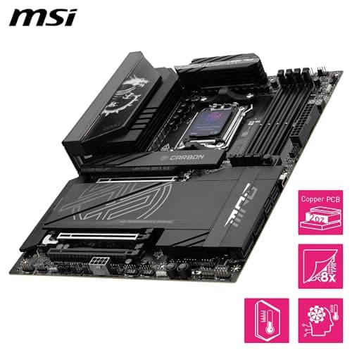 MSI MPG X870E Carbon WiFi Motherboard AMD X870E Socket, W129037563 (Motherboard AMD X870E Socket Am5 ATX) 4