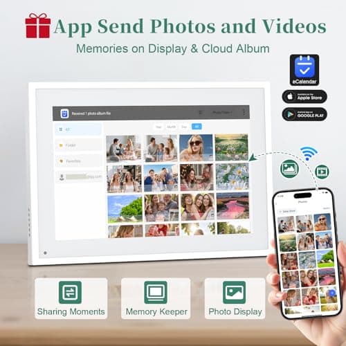 Smart Digital Calendar, 10.1" HD Smart Touch Screen Home Interactive Electron Calender WiFi Planner,Meal Schedule, Duty Chart,Achievement Rewards- Built-in Digital Photo Frame Function 3