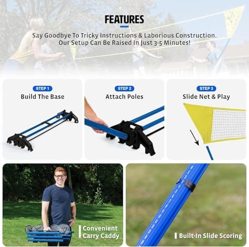 EastPoint Sports Easy Setup Badminton Set 6