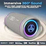 TREBLAB HD77 Bluetooth Speaker - Powerful 360° Sound with Impactful Bass, 30W Portable Wireless Audio, 20H Battery, IPX7 Waterproof, TWS Stereo, Shockproof Design for Outdoor, Beach, Pool, Jobsite 2