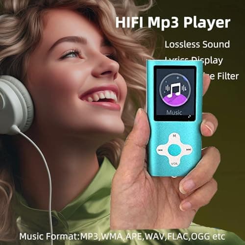 Mp3 Player,Music Player with a 16 GB Memory Card Portable Digital Music Player/Video/Voice Record/FM Radio/E-Book Reader/Photo Viewer/1.8 LCD (Sky Blue) 4