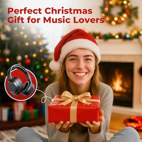 Noise Cancelling Headphones Stocking Stuffers for Men Women Teens Boys Girls: Upgraded HiFi Stereo, 2X Softer Comfort, White Elephant Gifts for Adults, Durable for Traveling/Gym Use/Home Office/School 3