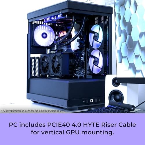 iBUYPOWER Y40 PRO Black Gaming PC Desktop Computer AMD Ryzen 9 7900X CPU, NVIDIA GeForce RTX 5070Ti 16GB GPU, 32GB DDR5 RGB 5200MHz RAM, 2TB NVMe SSD, Windows 11 Home, Keyboard, Mouse - Y40BA9N57T01 4