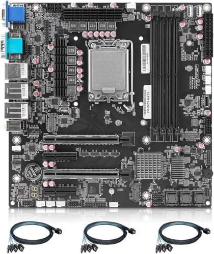 Q670 12-Bay NAS M-ATX Motherboard(LGA1700, 12th/13th/14th Gen. Desktop Processor), 4* U-DIMM DDR5 MAX 128GB, 2* M.2 NVMe, 12* SATA 3.0, 1* Type-C 20Gbps, 6* USB, DP/HDMI/VGA/eDP, COM Port 3